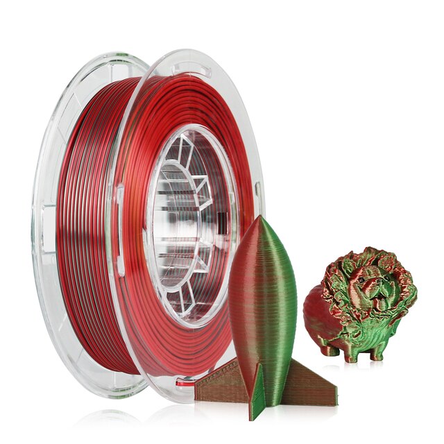 R3D - PLA Magic Silk - Rouge & Vert (Red-Green) - 1,75 mm - 1 kg