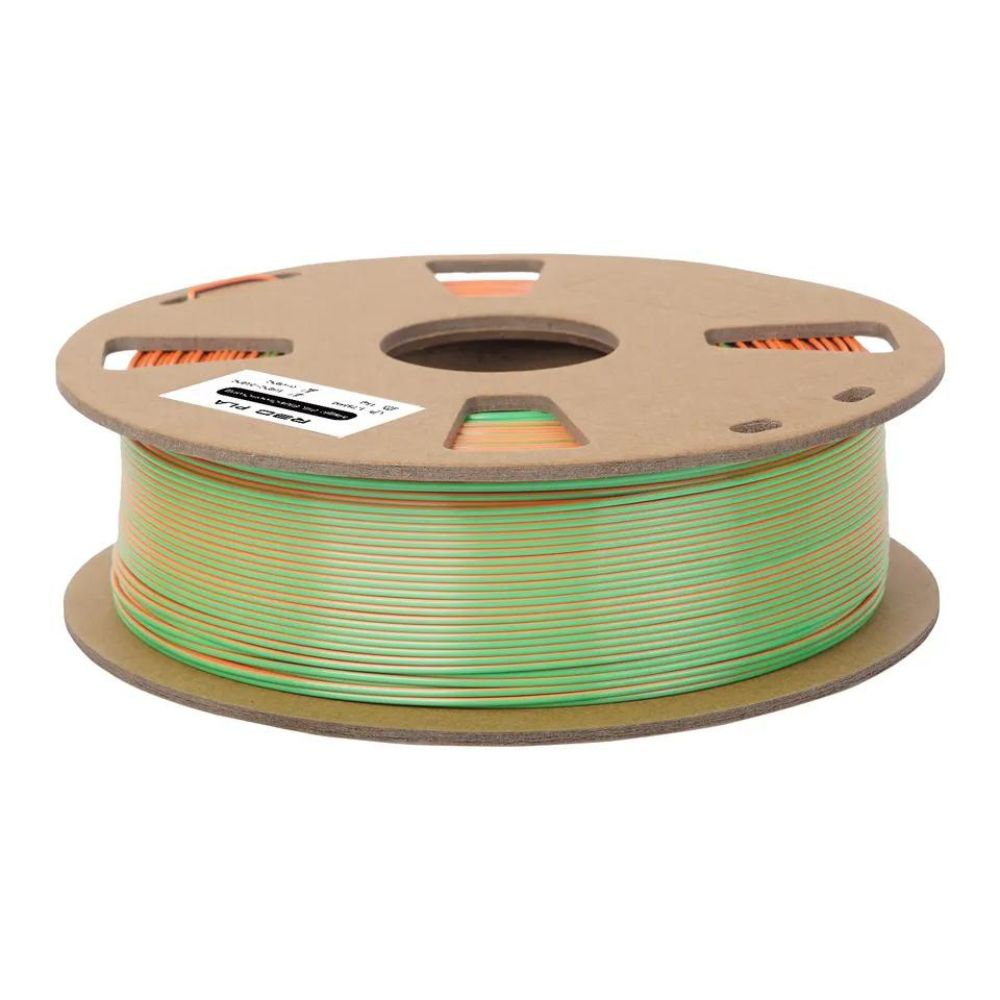 R3D - PLA Magic Silk Tricolore - Bleu/Vert/Orange (BlueGreenOrange) - 1,75 mm - 1 kg