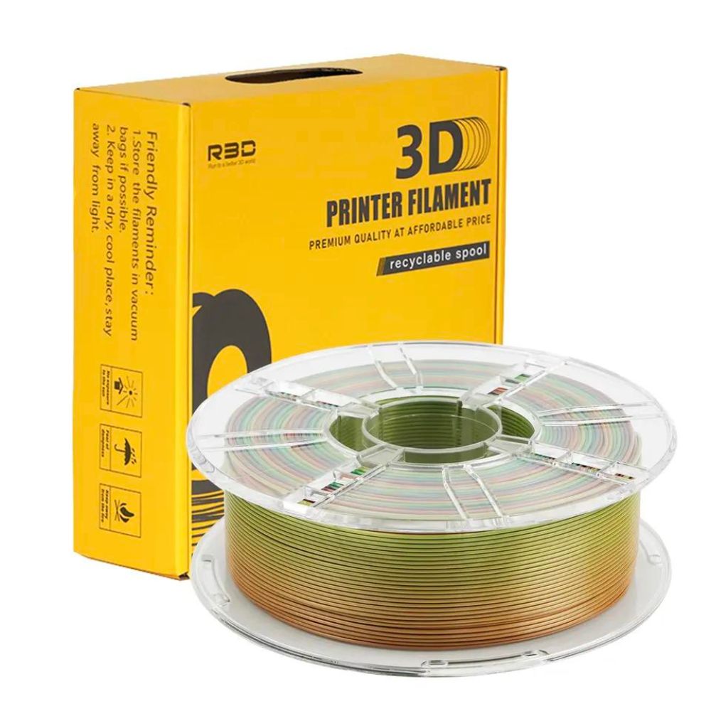R3D PLA Magic Silk Arc-en-ciel 1