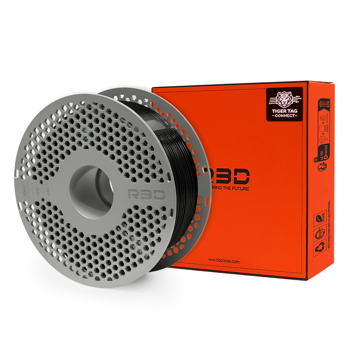 R3D - PETG High-Speed - Noir (Black) - 1,75 mm - 1 kg