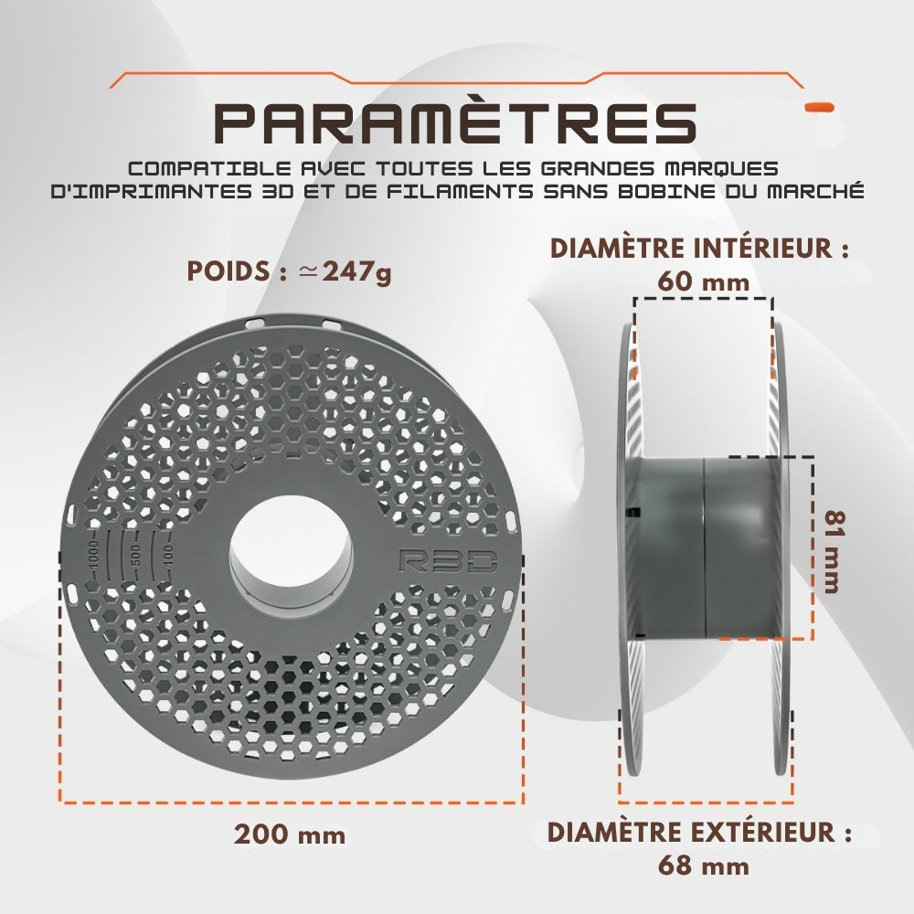 R3D - Lot de 16 MasterSpool Bobine Réutilisable (Reusable Spool) ♻️ Consignées