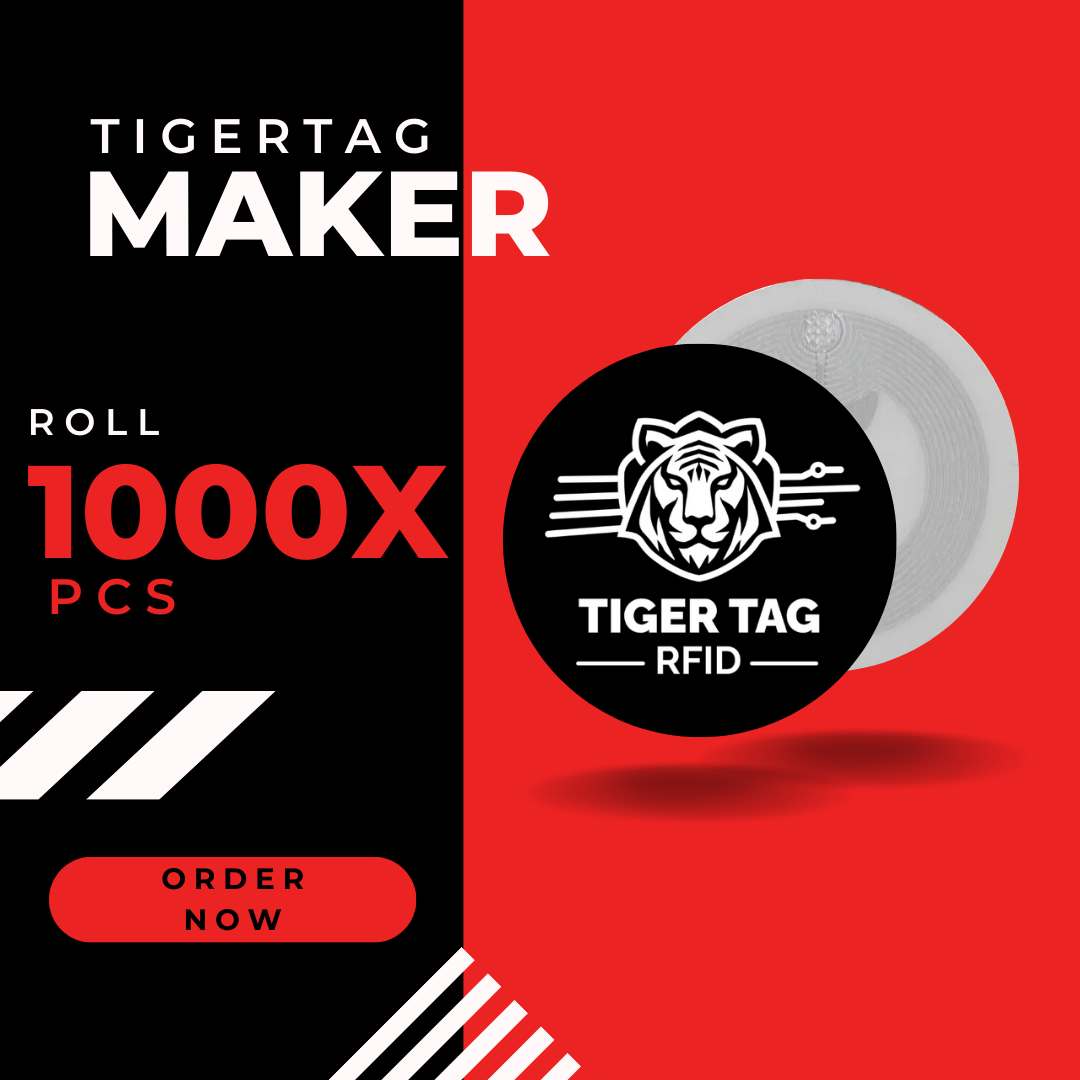 1000-Roll TigerTag Maker – Create Your Own RFID Smart Tags for 3D Printing
