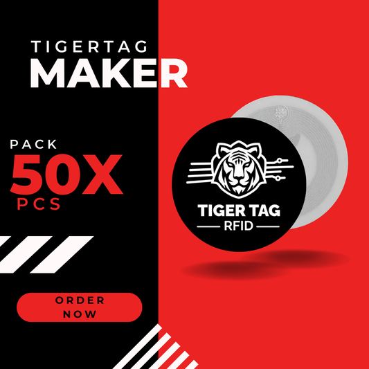 50-Pack TigerTag Maker – Create Your Own RFID Smart Tags for 3D Printing