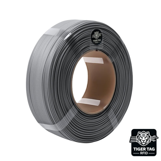 R3D - PETG Matte - Gris Acier (Gunmetal Gray) - 1,75 mm - 1 kg Refill avec RFID TigerTag
