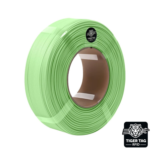 R3D - PETG Matte - Vert Blanc (White green) - 1,75 mm - 1 kg Refill avec RFID TigerTag
