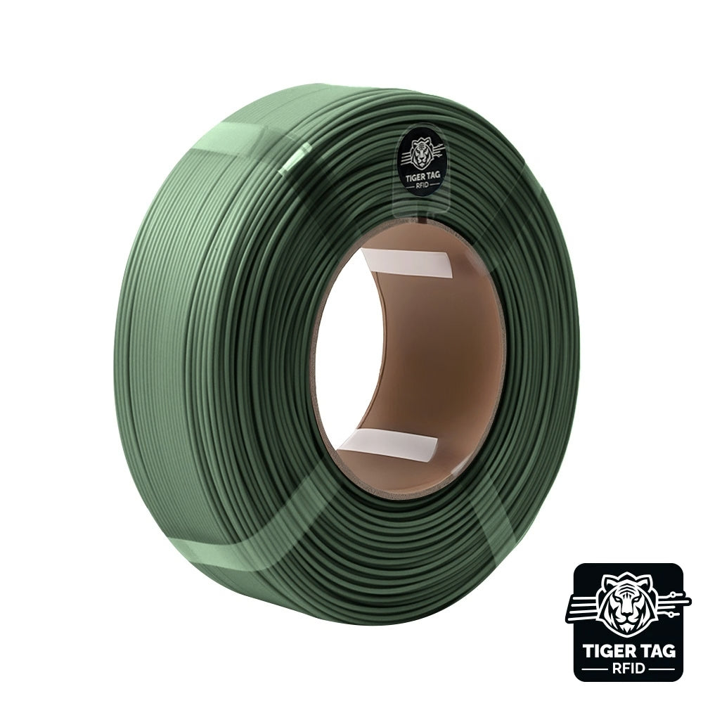 R3D - PETG Matte - Vert Militaire (Military Green) - 1,75 mm - 1 kg Refill avec RFID TigerTag