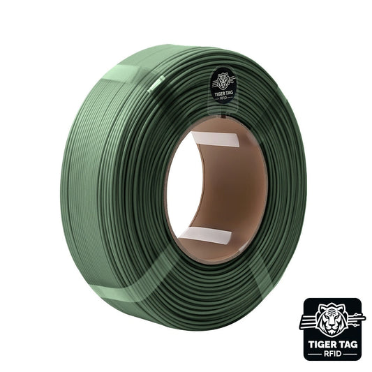 R3D - PETG Matte - Vert Militaire (Military Green) - 1,75 mm - 1 kg Refill avec RFID TigerTag