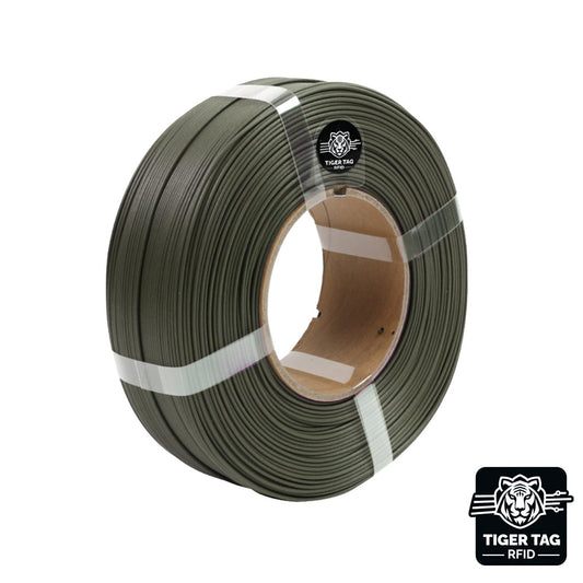 R3D - PLA-CF Carbon High-Speed - Vert Armé (Army Green) - 1,75 mm - 1 kg Refill avec RFID TigerTag