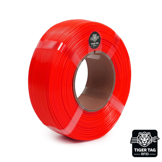R3D - PLA Basic - Orange Fluo (Fluorescent Orange) - 1,75 mm - 1 kg - Refill avec RFID TigerTag