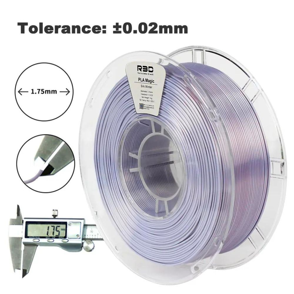 Winter R3d R3D - PLA Magic Silk - Hiver (Winter) - 1,75 mm - 1 kg – R3D Europe