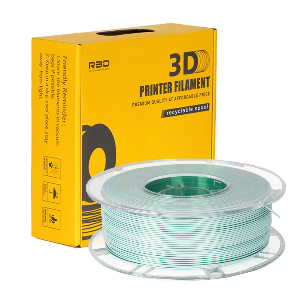 R3D PLA Magic Silk - Vert & Blanc