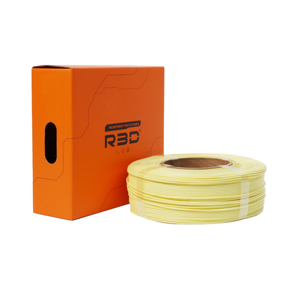 R3D - PLA High-speed - Crème Mat (Matte Cream Yellow) - 1,75 mm - 1 kg Refill