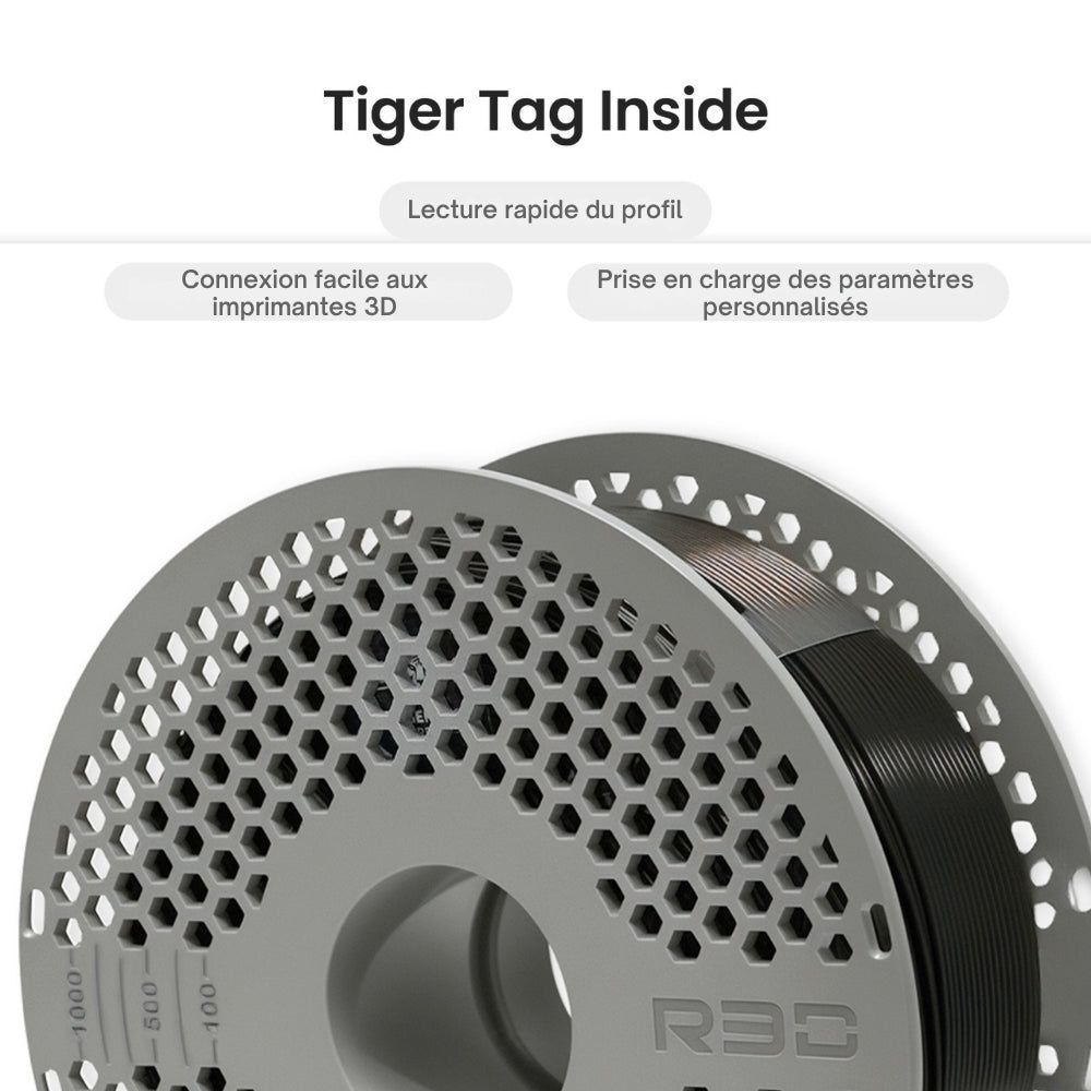 R3D - PLA High-speed - Noir (Black) - 1,75 mm - 1 kg