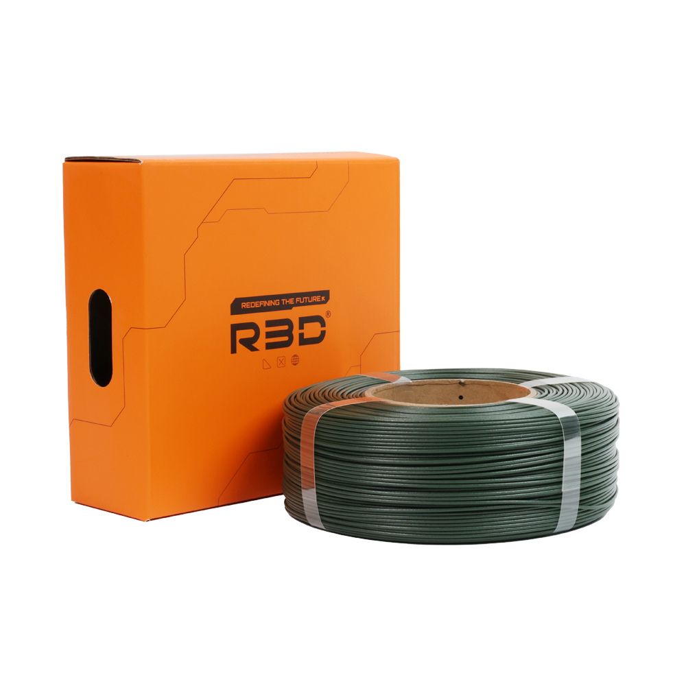 R3D - PLA High-speed - PLA Carbon - Vert Olive (Olive Green) - 1,75 mm - 1 kg Refill