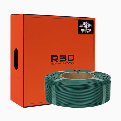 R3D - PLA High-speed - Émeraude Mat (Matte Emerald) - 1,75 mm - 1 kg Refill
